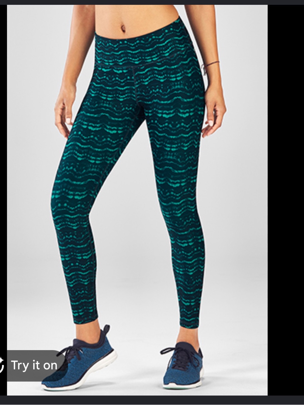 Fabletics Teal Wave Mid-Rise 7/8 Jeggings